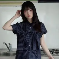 美品Her lip to Pin-Stripe Belted〜gray - メルカリ