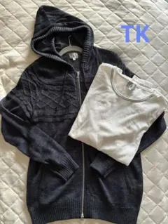 TK⭐︎ニットパーカー、インナーのセット