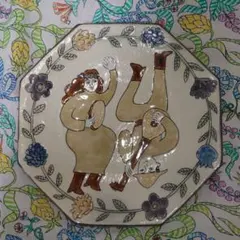 ITALICAカップ＆ソーサー ラムーザ(？) MUSA 　LA 　大皿 かっぴー様　イタリア製 VIRGINIA （イタリアのブランド CASA 工芸品