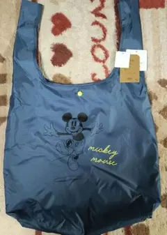 Disney ディズニー　ミッキーマウス エコバッグ ネイビー