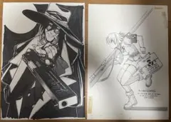 ヘルシング 20周年記念 複製原画40枚セット HELLSING ヘルシング 20周年記念 複製原画 王立国教騎士団