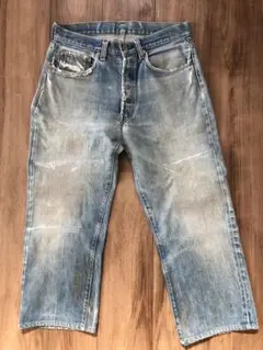 70s’ Levisリーバイス 501 66前期 デニムW32 縦落ち&リペア