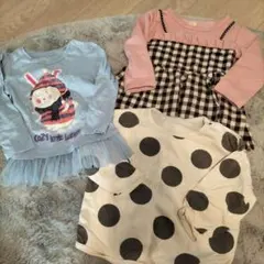 女の子90センチ トップス 3点セット