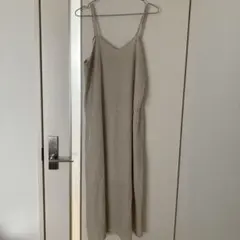 earth music&ecology ベージュ キャミワンピース