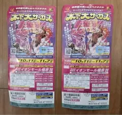 木下大サーカス 奈良公演 前々期御招待券 2枚　土日祝OK