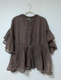 coca ブラウス　シアーシャツ　XL