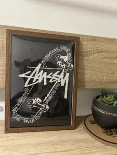 stussy アートポスターフレーム付2枚セットです - メルカリ