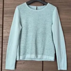 リフレクト　ラメ入りMIX生地ニット