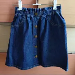 【美品！！】★CLASSIC★ デニムボタン付きスカート・150cmのサムネイル