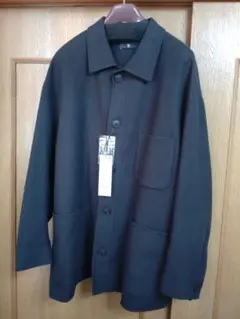 最終セール！+J ウールブレンド　オーバーサイズシャツジャケット XXL