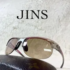 極美品　JINS SPORTS　サングラス　ミラーブラウンレンズ　レッドフレーム