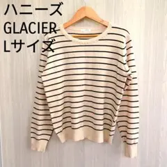 GLACIER ストライプニット Lサイズ