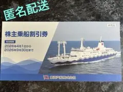 東海汽船株主優待券(株主乗船割引券)のサムネイル