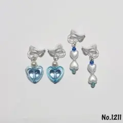 No.1211 キッズアクセサリー イヤリングハンドメイド子供用