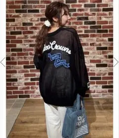 新品未使用　ロデオクラウンズ　ステッチロゴカーディガンのサムネイル