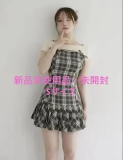andmary Karen check mini dress M - メルカリ