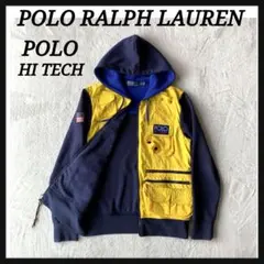 美品 ポロ ラルフローレン HI TECH ナイロン スウェット パーカー