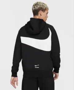 NIKE ナイキ ビッグスウッシュ パーカー 黒 S 完売モデル