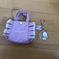 JILL by JILL STUART パープルミニバッグとキーホルダーセット