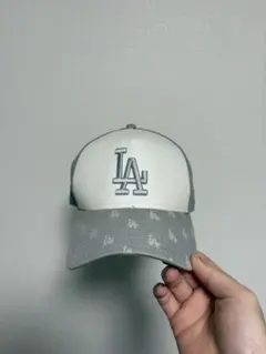 ニューエラ LAロゴ トラッカーキャップ グレー/ホワイト