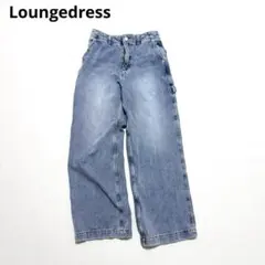 Loungedress ペインターデニム ストレート ウォッシュ加工 ブルーのサムネイル
