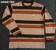 90s HANG TEN ハンテン ロンT ボーダー　オールドサーフのサムネイル