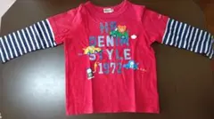 ミキハウス　ホットビスケッツ100サイズロングTシャツ中古