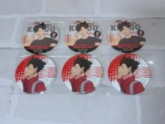 ハイキュー!! カラパレ 掃除 ミドルブロッカー グリッター 缶バッジ 黒尾鉄朗