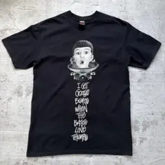 00s 初期 Stussy プリントTシャツ ブラック サイズM