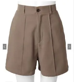 GRL スエードピンタックショートパンツ　gc79