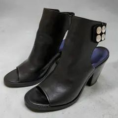 00s DIESEL Open Toes boots leather y2kのサムネイル