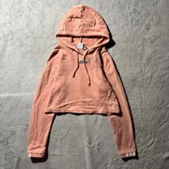 【Y8410】adidas パーカー　フーディー　サイズS ピンク