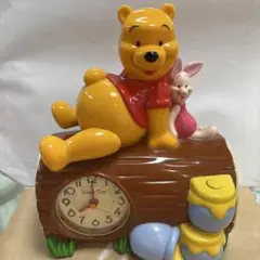 ※故障品　プーさんとピグレット 置時計