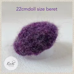No.1294 22cmドールサイズ モヘアニットベレー