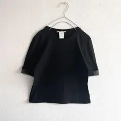 美品✨　LIVINA CONTI リビアナコンティ　Tシャツ　半袖　切替　黒　M