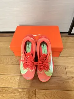 Nike ZoomX ランニングシューズ オレンジ・グリーン. 25cm