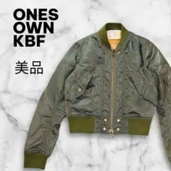 ワンズオウンケイビーエフ MA-1ジャケット オリーブグリーン ショート丈