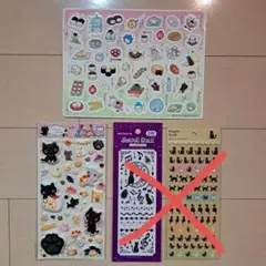 猫ちゃんシール2セット(内一つは、ぷっくりシール)