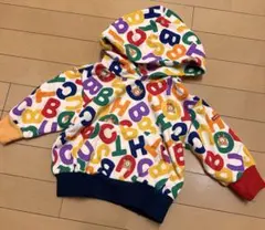 ホットビスケッツ　パーカー　総柄　80サイズ