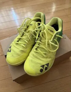 YONEX AERUS バドミントンシューズ ライムグリーン - メルカリ