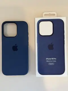 iPhone 16 Pro シリコンケース デニム　純正