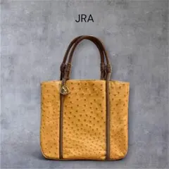 JRA認定 オーストリッチ ハンドバッグ キャメル - メルカリ