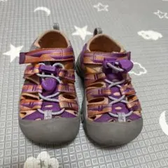 KEEN キッズ サンダル オレンジ/パープル