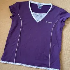 ヨネックス テニスウェア レディース Lサイズ パープル 速乾 綺麗め