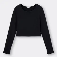 GU リブクロップドT[長袖]