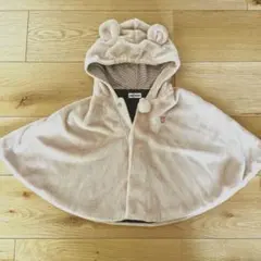 フード付きベビーポンチョ ミキハウス