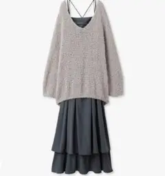 snidel プルオーバー×キャミワンピースセット