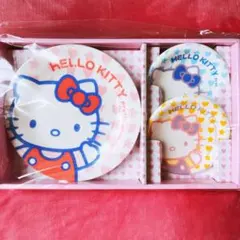 希少レア　ハローキティ　プレートセット　絵皿　サンリオ　平成レトロ