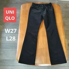 UNIQLO　レディース　コーデュロイパンツ　ブラック　ブーツカット