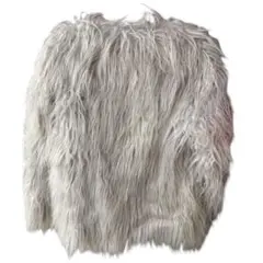 (値下げしました)ホワイト ファー ジャケット Mサイズ